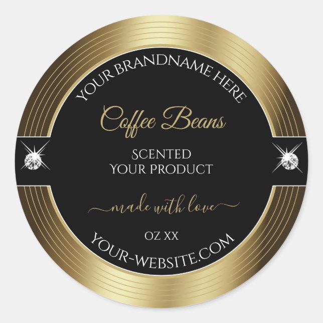 Casual Black Coffee Brown Brilliants Product Label (Front)