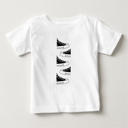 Casual Black Sneakers Baby T_Shirt