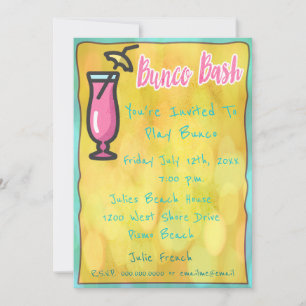 Casual Bunco Bash Invitation