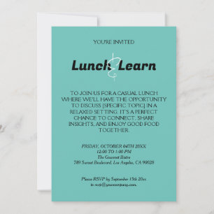 Casual Business Lunch Invitation