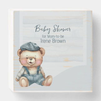 Casual Charming Baby Shower Theme Wood Box Sign