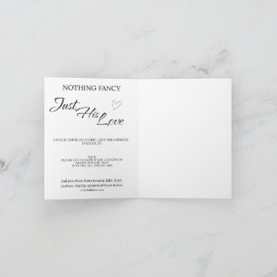 Casual Christian Wedding Invitation   Faith
