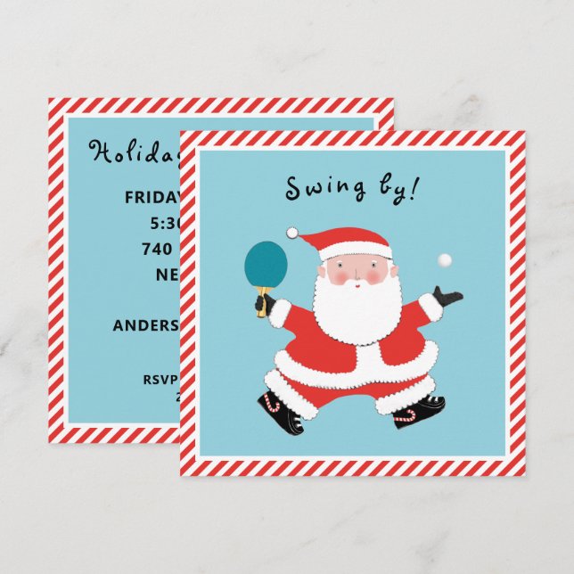 Casual Christmas Holiday Party Invitation (Front/Back)