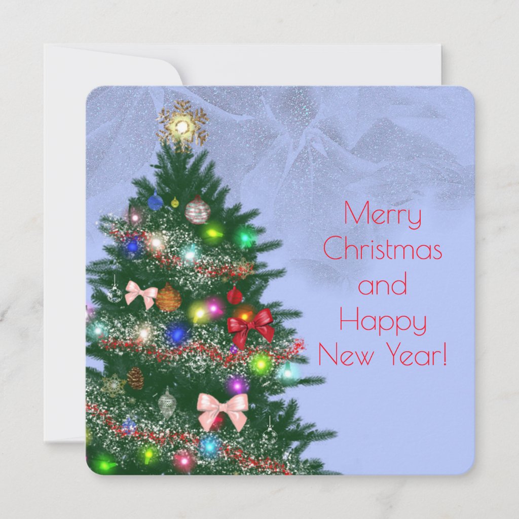 Casual colorful decorated Christmas tree