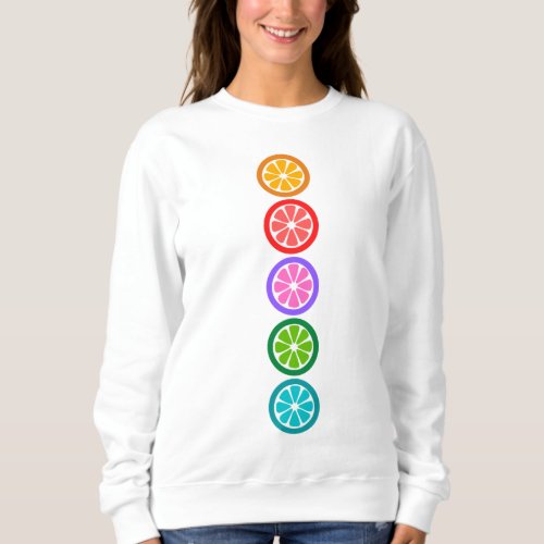Casual Colorful Fruit Womens Sweatshirt