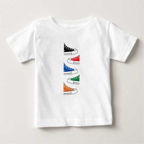Casual Colorful Sneakers Baby T_Shirt