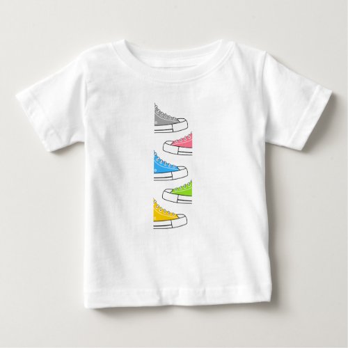Casual Colorful Sneakers Baby T_Shirt
