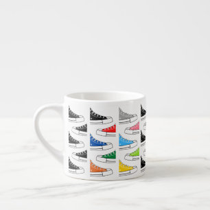Casual Colorful Sneakers Espresso Cup