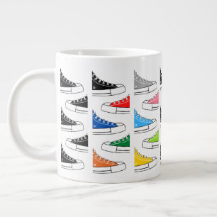 Casual Colorful Sneakers Giant Coffee Tea Mug