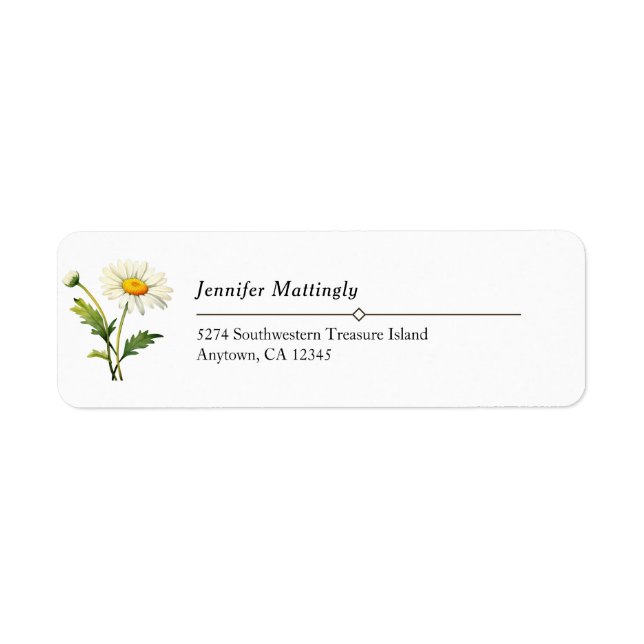 Casual Country Daisy Label (Front)