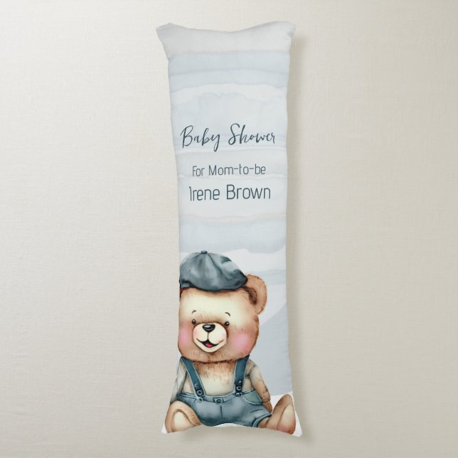 Casual Cozy Baby Shower Body Pillow (Front Vertical)