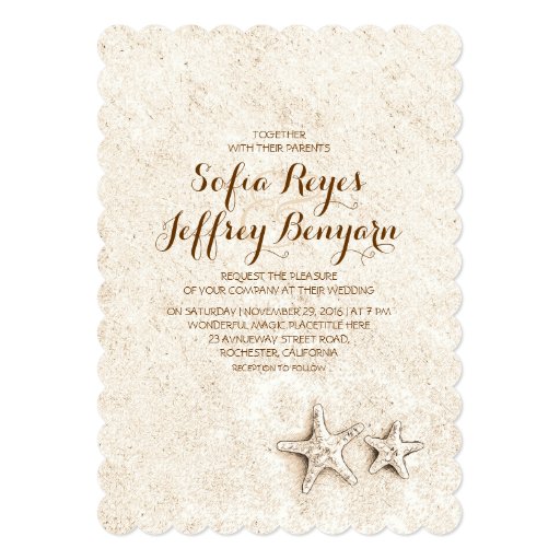 Casual Beach Wedding Invitations 3