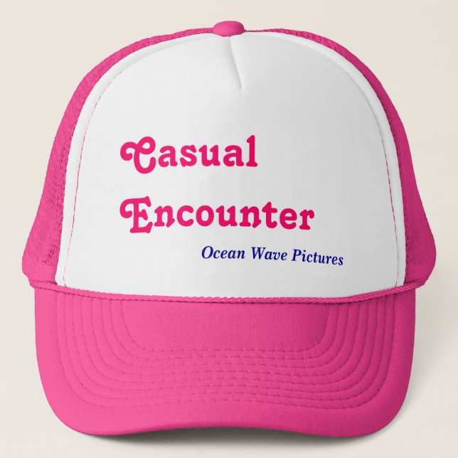 Casual Encounter, Ocean Wave Pictures Trucker Hat (Front)