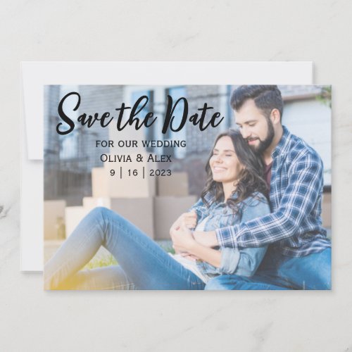 Casual Flat Save The Date Card