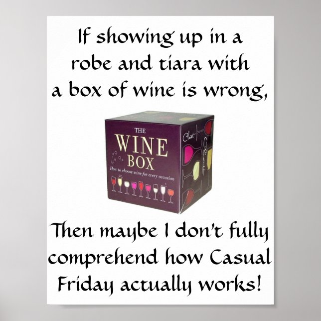 Casual Friday - Funny Poster (Front)