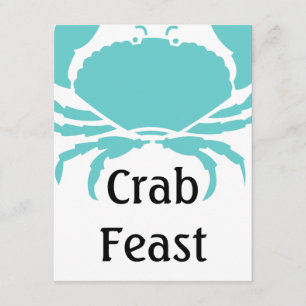 Casual Fun Crab Feast Festival Party Invitations