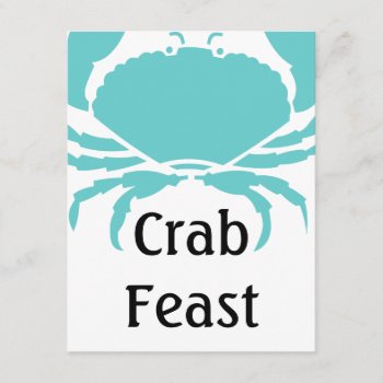 Casual Fun Crab Feast Festival Party Invitations by layooper at Zazzle