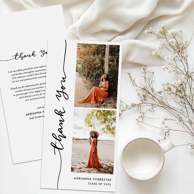 Casual Graduate Photo | Elegant Thank You Script (Creator Uploaded)