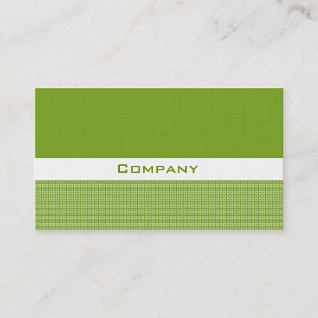Casual Green Business Card (Front)