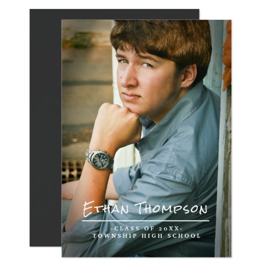 casual guy graduate photo