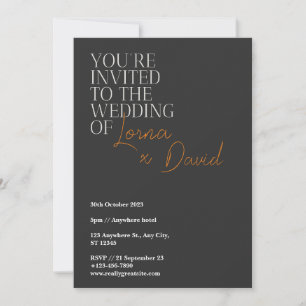 Casual Halloween Wedding Invitations
