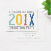 Casual Hand-Out Graduation Party Invitation Card (Desk)