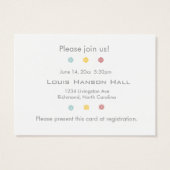Casual Hand-Out Graduation Party Invitation Card (Back)