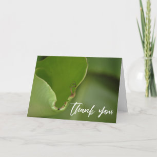 Casual Handwriting Banana Leaf Photo Card