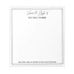 Casual Handwriting From The Desk Of Simple Elegant Notepad at Zazzle