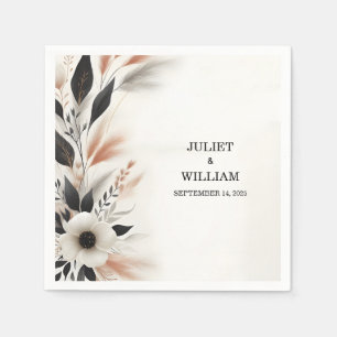 Casual Heart Nothing Fancy Just Love Wedding Napkins