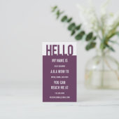 Casual Hello Mommy Card / Calling Card (Standing Front)