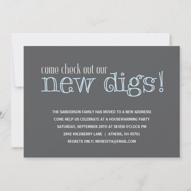 Casual Housewarming Party Invitation (Front)