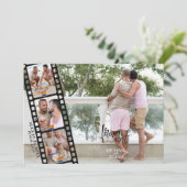 Casual LGBTQ 4 PHOTO Filmstrip Save the Date Invitation (Standing Front)