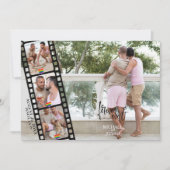Casual LGBTQ 4 PHOTO Filmstrip Save the Date Invitation (Front)