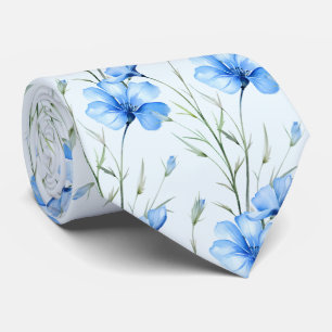 Casual Office Wildflowers Boho Neck Tie
