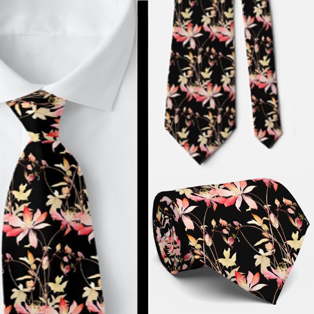 Casual Office WIldflowers Boho Neck Tie (Creator Uploaded)