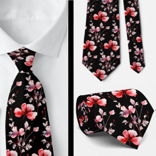 Casual Office WIldflowers Boho Neck Tie