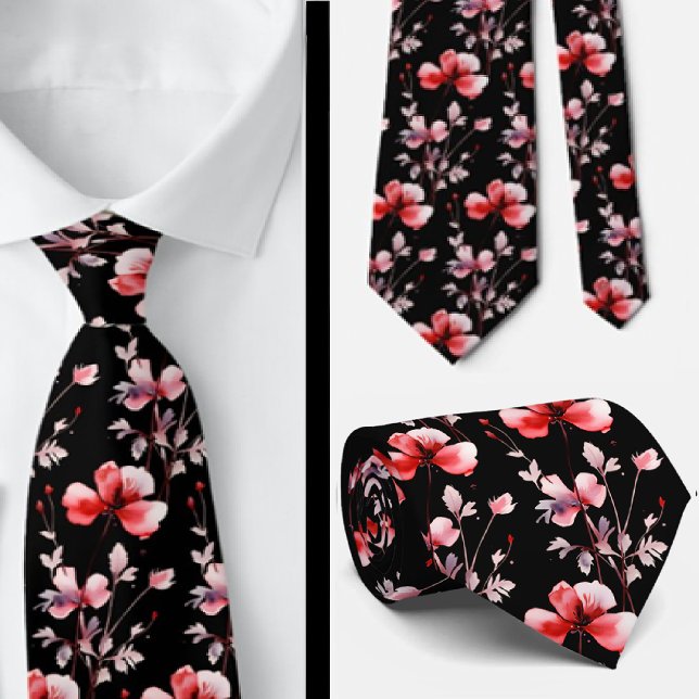 Casual Office WIldflowers Boho Neck Tie (Creator Uploaded)