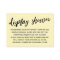 Casual Pale Yellow Display Baby Shower No Wrapping