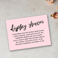 Casual Pastel Pink Display Baby Shower No Wrapping