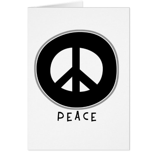 Casual Peace Sign Black (Front)