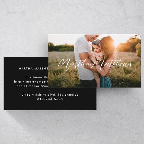 Casual Photo Business Card