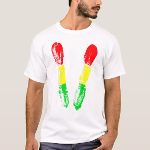 Casual Reggae Drum Sticks Reggaeton Jamaica Music T-Shirt