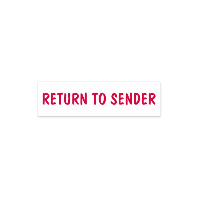 Casual "RETURN TO SENDER" Pocket Stamp (Design)