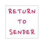[ Thumbnail: Casual "Return to Sender" Self-Inking Stamp ]