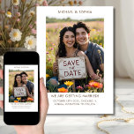 Casual Save the Date Photo Text Engagement