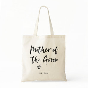 Casual Script | Chic Simple Mother of the Groom Tote Bag