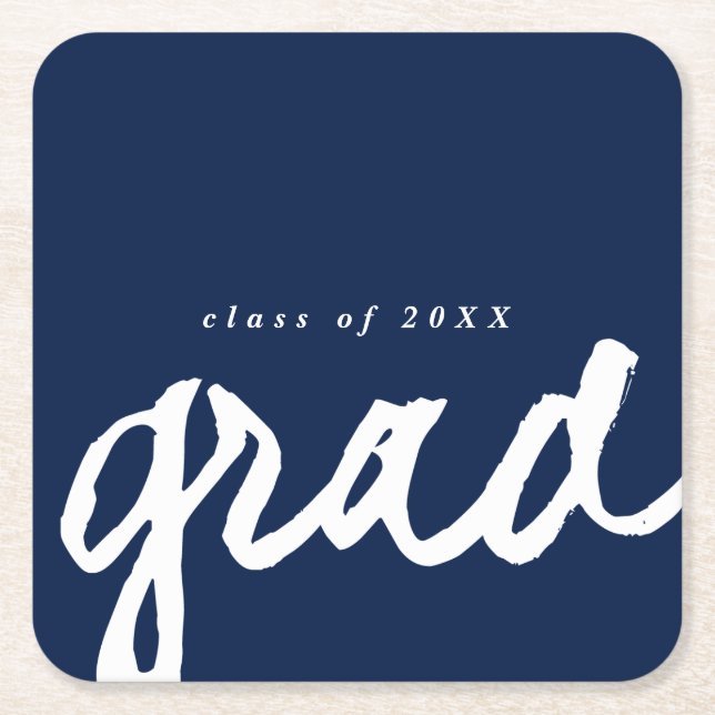 Casual script | Graduation Coasters (Front)