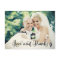 Casual Script Love and Thanks Wedding Photo