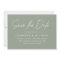 Casual Script Sage Green Wedding